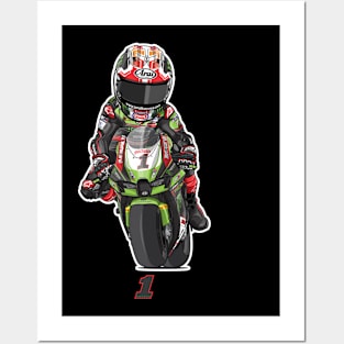 Jonathan Rea Cartoon Posters and Art